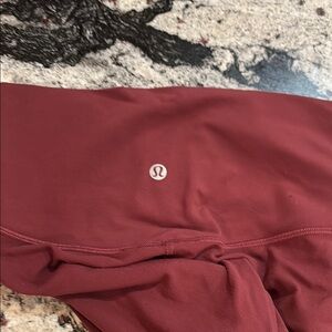 lululemon athletica women’s Align 23” Maroon Bottoms